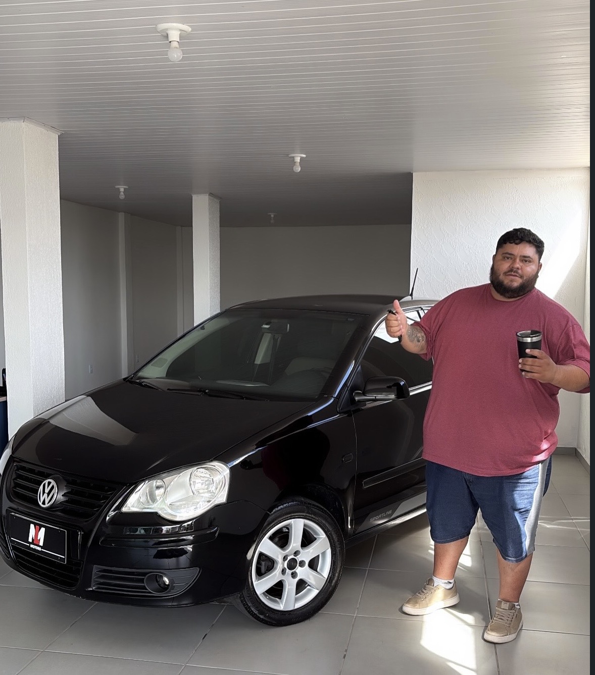 Cliente com VW Polo Sportline